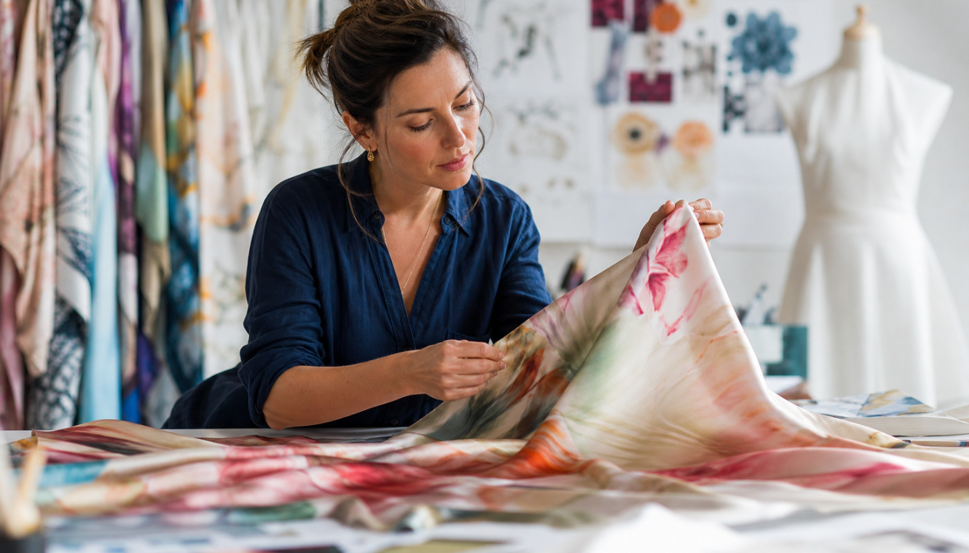Sous la loupe : pourquoi la soie fascine les créateurs de foulards